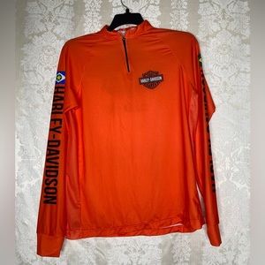 Harley Davidson Cuiaba-MT Orange Shirt Sz-M